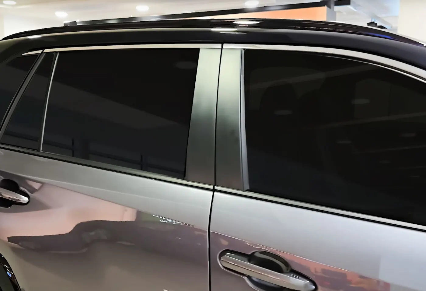 Cincinnati Car Tinting finished window tint on an SUV in Cincinnati, Ohio